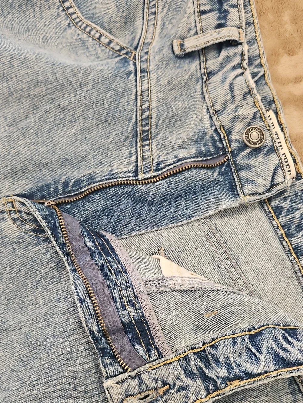 Free People Come As You Are Denim Jean Skirt - Picture 5 of 13